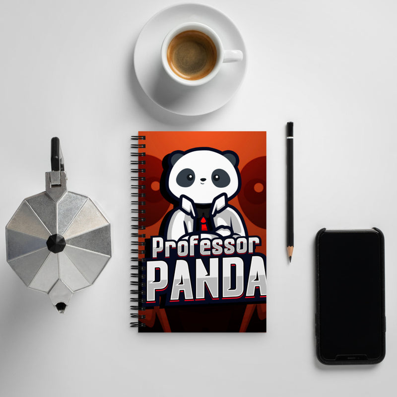 Professor Panda Spiral Notebook